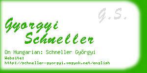 gyorgyi schneller business card